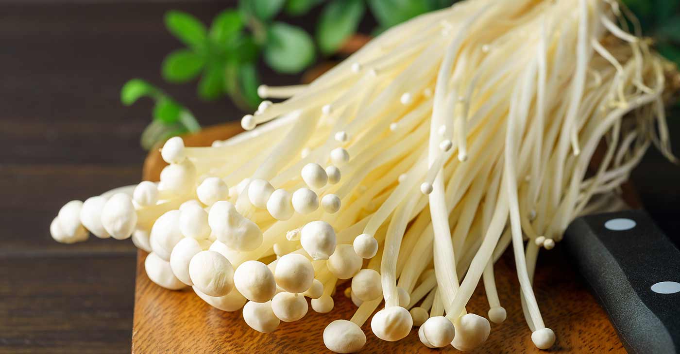 Grzyby enoki Właściwości zdrowotne i Działanie Zielares